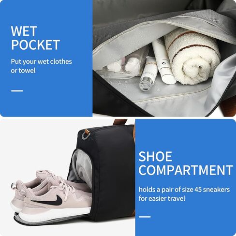 Travel Duffel Bag,Weekender Bags for Women Gym Bag with Shoe Compartment Duffle Bag Carry On Tote Bag Overnight Bag Hospital Bag for Labor and Delivery（White） in Saudi Arabia