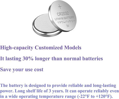 50 حزمة 3 فولت بطاريات ليثيوم عالية السعة على شكل زر عملة معدنية CR2032 DL2032 ECR2032 GPCR2032 المستخدمة في معظم الأجهزة الإلكترونية in Kuwait
