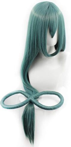 طول مستقيم طويل: 88.9 سم مع فيونكة باللون الأخضر الداكن للنساء، زي تنكري لعيد الميلاد والهالوين in Kuwait