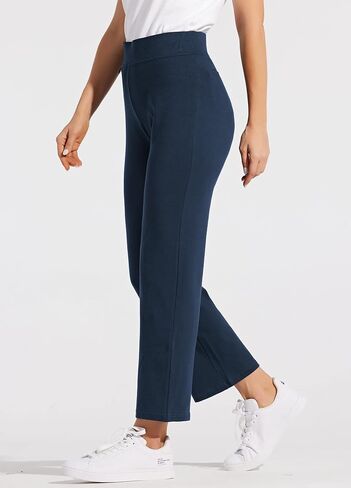 Willit Women's Cotton Sweatpants Exercise Athletic Pants Yoga Lounge Open Bottom Pants with Pockets 28" in Saudi Arabia