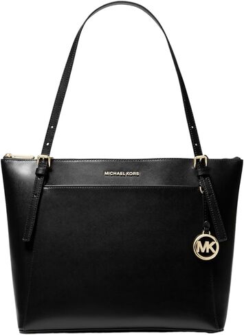 مايكل كورس Voyager Large East West Tote Bag جلد أسود in Saudi Arabia
