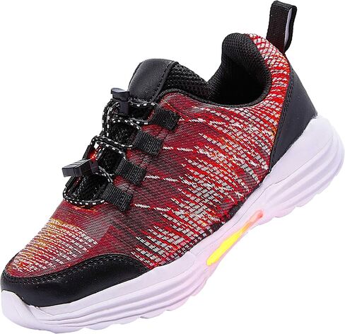 أحذية PYYIQI من الألياف الضوئية LED للأطفال أحذية رياضية مضيئة للأولاد والبنات أحذية الرقص الوامضة للمهرجانات، والكريسماس، والهالوين، وحفلات رأس السنة الجديدة مع شحن USB in Kuwait