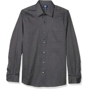 Cutter & Buck Men's Long Sleeve Tailored Fit Spread Nailshead