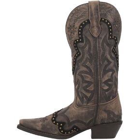 Laredo Womens Skyla Snip Toe Casual Boots Mid Calf Mid Heel 2-3" - Brown in Kuwait