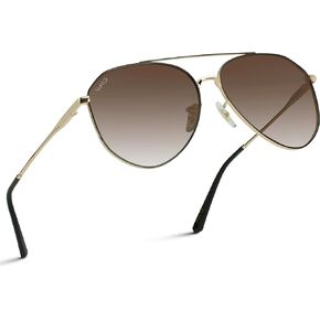 WearMe Pro Polarized Aviator Sunglasses for Women and Men | UV Protection | Reflective Lens | Pink, Blue, Black Aviators