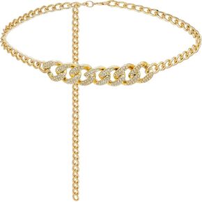Heyjoin Chain Belt for Women Alloy Chunky Body Link Belly Chain for Jeans Dress in Kuwait