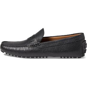 HUGO BOSS Driver Grain Leather Moccasins Black Midnight EU 44 (US Men's 11) D (M) in Saudi Arabia