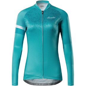 Santic Cycling Jersey Women's Long Sleeve Tops Bike Shirts Bicycle Jacket with Pockets in Kuwait