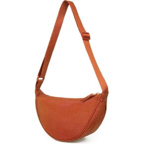 VOLGANIK ROCK Crossbody Bags Trendy Hobo Sling Nylon Crescent Purses and Handbag Dumpling Bag Chest Bag Bum Fanny Packs