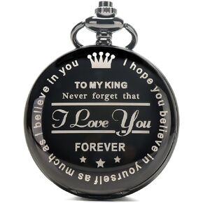To my husband pocket watch boyfriend pocket watch my king pocket watch personalized pocket watches husband birthday gifts for men pocket watches pocket watch anniversary engraved pocket watch husband in Kuwait