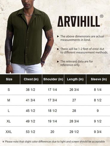 قميص Arvilhill الصيفي الرجالي الكاجوال الكوبي in Kuwait