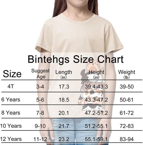 BINTEHGS قمصان لطيفة للفتيات بأكمام قصيرة تي شيرت برسومات قطة تي شيرت قطني غير رسمي برقبة دائرية وملابس علوية للأطفال ملابس صيفية in Kuwait