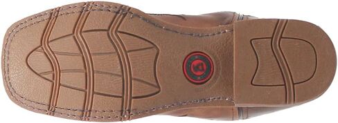 Laredo Womens Dizzie Square Toe Western Cowboy Boots Mid Calf Low Heel 1-2" - Brown in Saudi Arabia