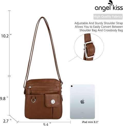 حقائب يد Angel Kiss Designer للنساء بسحاب للجيب مع أشرطة قابلة للتعديل in Kuwait