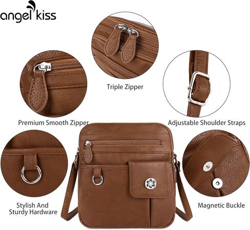 حقائب يد Angel Kiss Designer للنساء بسحاب للجيب مع أشرطة قابلة للتعديل in Kuwait