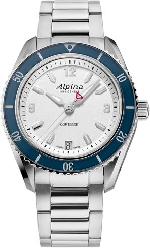 ALPINA Ladies' Swiss Comtesse Sport 3-Hand Date Quartz, Luminous, Sapphire Crystal, 36mm in Saudi Arabia