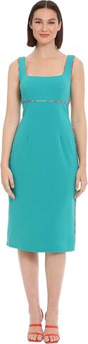 Donna Morgan Women's Crepe Sheath Dress Career Workwear Office Event Party Guest of in Saudi Arabia