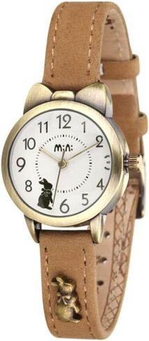 DREAMING Q&P Soft Leather Strap Girl's Students Quartz Wrist Watches for Female Cute Bowknot Case in Kuwait