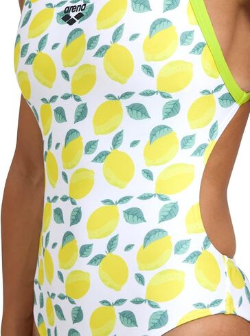 ARENA Performance Lemons Women's Swimsuit X Cross Back One Piece MaxLife Pool Training Suit in Kuwait