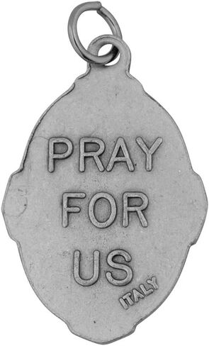 1" Saint Philomena Medal with Prayer Card | Durable and Detailed Charm | Pendant Medal Carded with Prayer | Christian Jewelry in Saudi Arabia