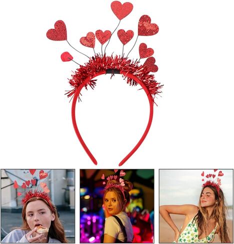 1 مجموعات عيد الحب عقال كيوبيد زي المرأة عيد الحب القلب عقال حزب غطاء الرأس عيد الحب غطاء الرأس كيوبيد يحب الشعر الفرقة الطفل الزفاف ورأى القماش وشاح in Kuwait