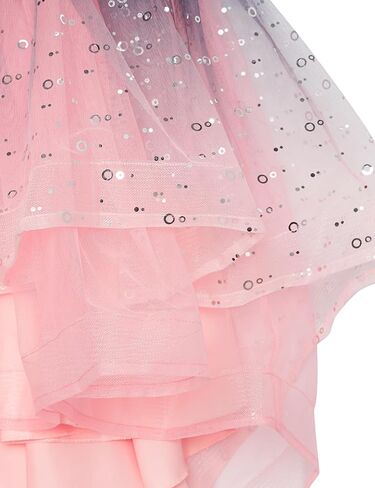 Speechless Girls' Sleeveless Maxi High Low Lace and Tulle Party Dress, Navy/Blush, 12 in Saudi Arabia