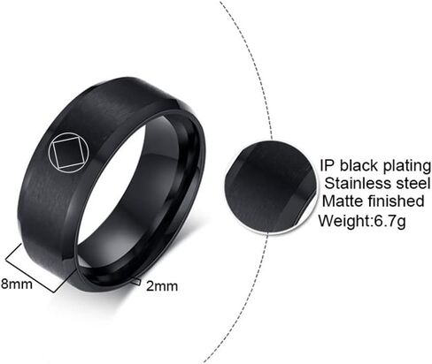 One Day At A Time Sobriety Gifts fot Women Men Stainless Steel Sober Recovery Band Ring Inspirational Alcoholics Anonymous Addiction Surgery Recovering Jewelry Gift for Family Friend,Size 6-12 in Kuwait
