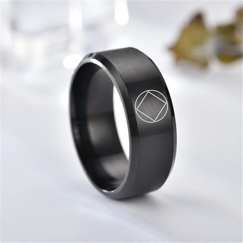 One Day At A Time Sobriety Gifts fot Women Men Stainless Steel Sober Recovery Band Ring Inspirational Alcoholics Anonymous Addiction Surgery Recovering Jewelry Gift for Family Friend,Size 6-12 in Kuwait
