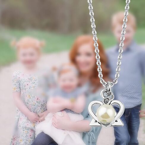 AKTAP Adoption Necklace Adoption Symbol Pendant Pear Necklace Adoption Jewelry Gift for Stepdaughter in Saudi Arabia