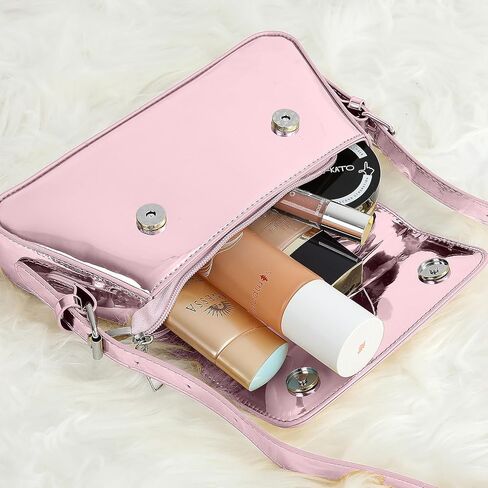 Evening Bag for Women Y2k Silver Purse Hobo Bag Tote Handbag Satchel Bag Cute Party Bag Clutch Purses-Pink, Silver, Small in Kuwait