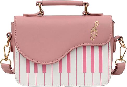 Zeph Hosea Women Piano Pattern Music Note Top Handle Satchel Mini Size Crossbody Tote Bag Purse in Saudi Arabia