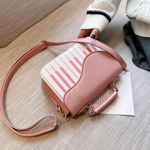 Zeph Hosea Women Piano Pattern Music Note Top Handle Satchel Mini Size Crossbody Tote Bag Purse in Saudi Arabia