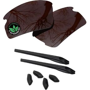 عدسات بديلة من البولي كربونات ومجموعات مطاطية من Raydi لـ Oakley Flak 2.0 | فلاك 2.0 XL | نظارات فلاك 2.0 ذات المقاس الآسيوي