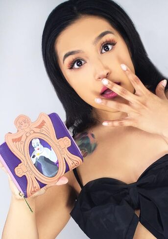 Loungefly X LASR Exclusive Disney Little Mermaid Ursula & Vanessa Lenticular Zip Wallet in Saudi Arabia