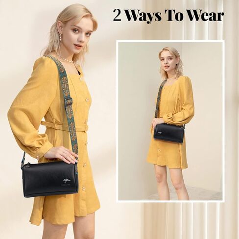 حقائب يد Aucenix كروس للنساء - حقائب كتف هوبو مع حزام عصري قابل للتعديل in Kuwait