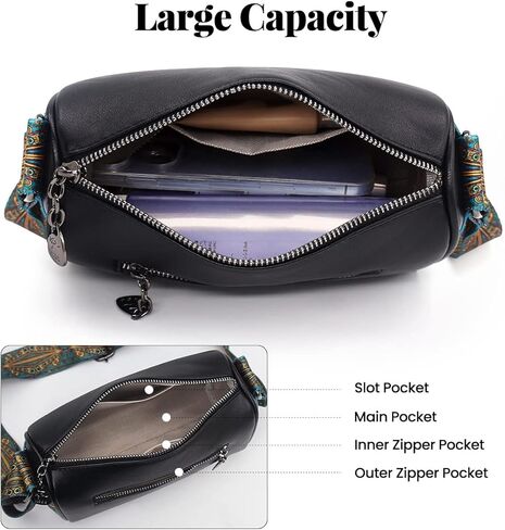 حقائب يد Aucenix كروس للنساء - حقائب كتف هوبو مع حزام عصري قابل للتعديل in Kuwait