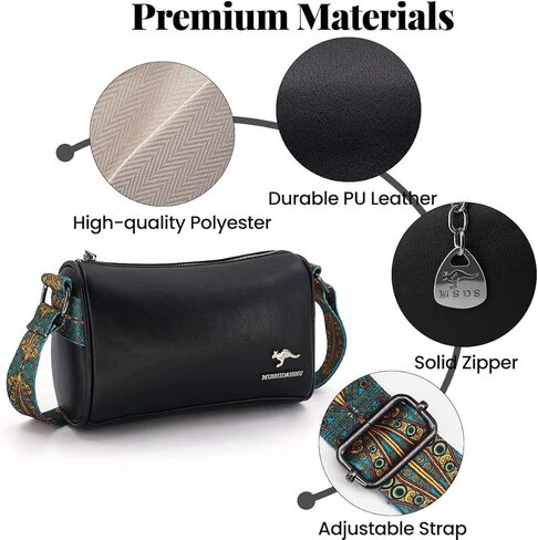 حقائب يد Aucenix كروس للنساء - حقائب كتف هوبو مع حزام عصري قابل للتعديل in Kuwait