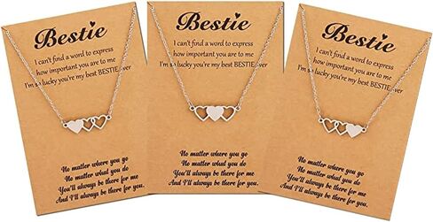 اختيار الكل 2/3/4/5 أفضل قلادة صديق Bff مطابقة القلائد القلب الأخت Bestie قلادة أفضل صديق هدايا الصداقة للنساء الأصدقاء في سن المراهقة الفتيات الأشياء العصرية in Saudi Arabia