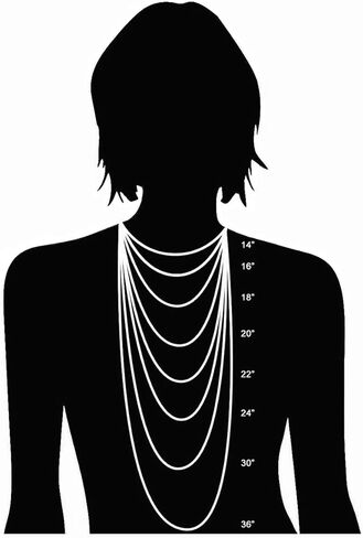 قلادة من الذهب الخالص عيار 14 قيراط مقاس 2.5 ملم مع مشبك على شكل جراد البحر، مقاس 16 بوصة - 30 بوصة in Kuwait