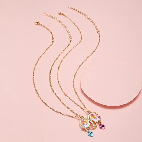 Lezmoii Best Friend Necklace Friendship Necklace Gifts Matching Magnetic BFF Necklace for 2 Girls in Saudi Arabia