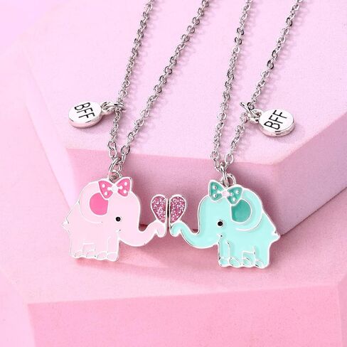 Lezmoii Best Friend Necklace Friendship Necklace Gifts Matching Magnetic BFF Necklace for 2 Girls in Saudi Arabia
