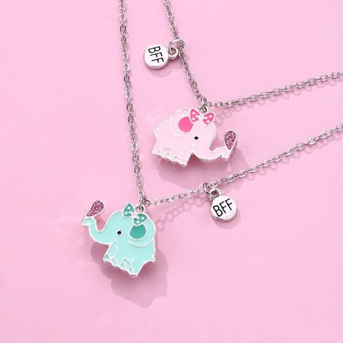 Lezmoii Best Friend Necklace Friendship Necklace Gifts Matching Magnetic BFF Necklace for 2 Girls in Saudi Arabia