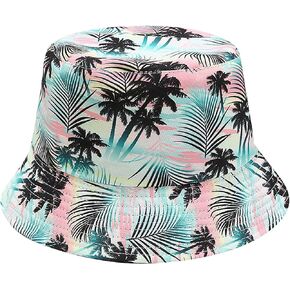 YAMEIZE Fashion Reversible Bucket Hat - Summer Beach Packable Hat Vintage Print Fishing Sun Hats Double Side Wear in Saudi Arabia