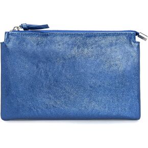 IXEBELLA PU Leather Clutch for Women Evening Bag Chain Strap Shoulder Bag Crossbody Purse with Double Compartments