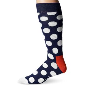 Happy Socks Men's 1 Pack Durable Unisex Combed Cotton Crew