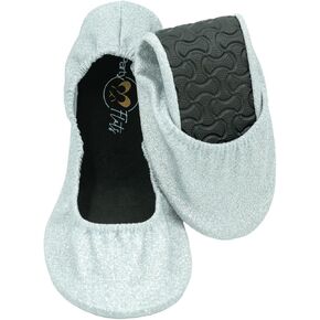 Party Flats Ballet Slippers for Women | Foldable Ballerina Shoes for Purse with Heels Bag and Hair Bow | Comfortable for Travel Concert, Stylish Evening Dress | Stretchy for Wide Width and Narrow Feet in Saudi Arabia