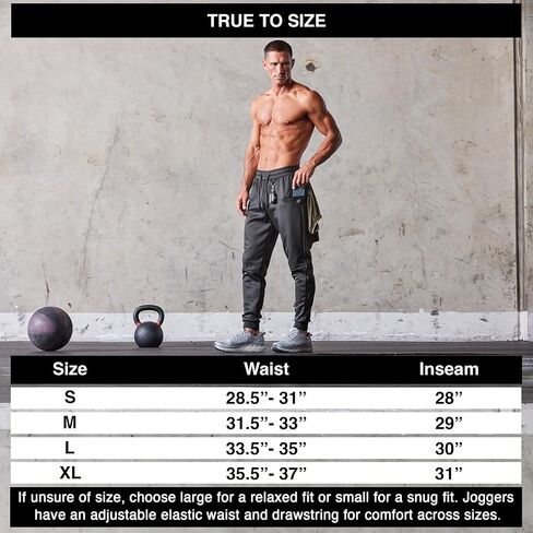 Born Tough Mens Workout Joggers Pants, Tapered Bodybuilding Gym Joggers, Athletic Running Sweatpants with Zipper Pockets in Saudi Arabia