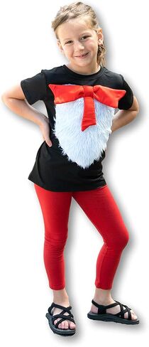 ComfyCamper Kids 3D Furry Shirt with Bow - Halloween Costume Cosplay Christmas Boys Girls Tshirt in Saudi Arabia