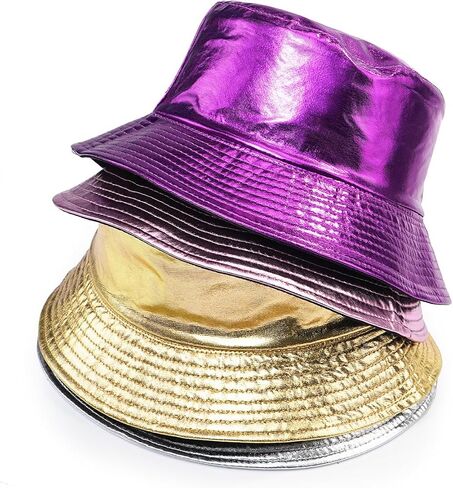 قبعة دلو جلامورستار للنساء، قبعة صياد السمك قابلة للتعبئة، ملابس مزدوجة الجانب in Kuwait