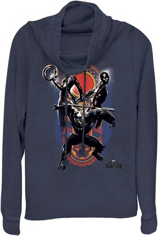 Marvel Universe Big Three Women's Long Sleeve Cowl Neck Pullover in Kuwait